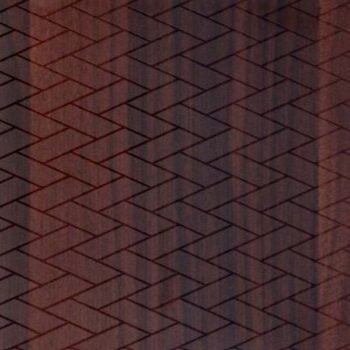 1624 CB Wine Walnut 8 ft x 4 ft Cross Brick Finish Decorative Laminate - 1 mm
