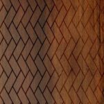 1626 CB Exotic Walnut 8 ft x 4 ft Cross Brick Finish Decorative Laminate - 1 mm