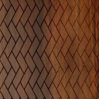1626 CB Exotic Walnut 8 ft x 4 ft Cross Brick Finish Decorative Laminate - 1 mm