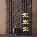Rang RG 5005 Groove Seamless Planks Series Charcoal Louvers - 9 ft x 5 inch - 12 mm