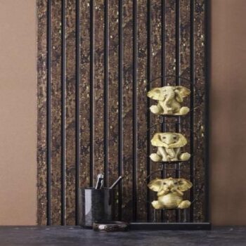 Rang RG 5005 Groove Seamless Planks Series Charcoal Louvers - 9 ft x 5 inch - 12 mm