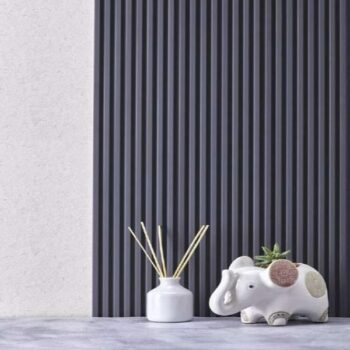 Rang RG 5087 Groove Seamless Planks Series Charcoal Louvers - 9 ft x 5 inch - 12 mm