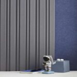 Rang RG 553 Groove Seamless Planks Series Charcoal Louvers - 9 ft x 5 inch - 12 mm