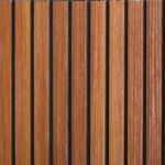 W 207 Wooden Finish PVC Louvers-Panels - 10 ft x 1 ft - 10 mm