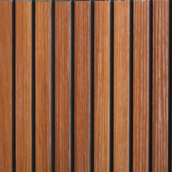W 207 Wooden Finish PVC Louvers-Panels - 10 ft x 1 ft - 10 mm