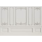 3D Moulding Design Wallpaper, Customised for Walls, Grey Indrani Series Handmade 3D Design (Customised Size Wallpaper )