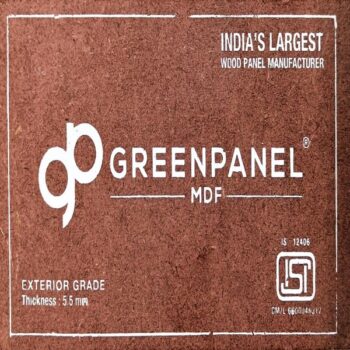 Greenpanel 8 ft x 4 ft Exterior Grade Plain MDF - 12 mm