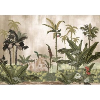 Sayonee, Nature Theme Wallpaper for Walls Sukoon Series Handmade Nature Design (Customised Size Wallpaper)